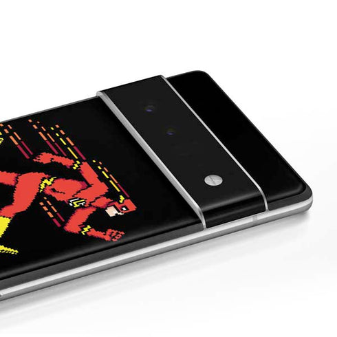 DC Comics The Flash Pixelated Running Pose Google Pixel 6 Pro Skin